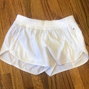 Lululemon White Tracker Shorts